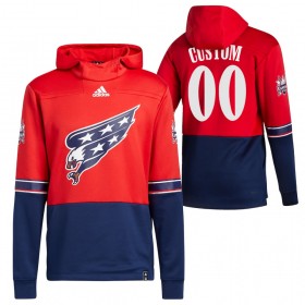 Herren Washington Capitals Custom 2020-21 Reverse Retro Pullover Hooded Sweatshirt